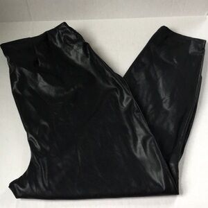 Fabletics Faux Leather Side Zip Skinny Pants Sz 2X